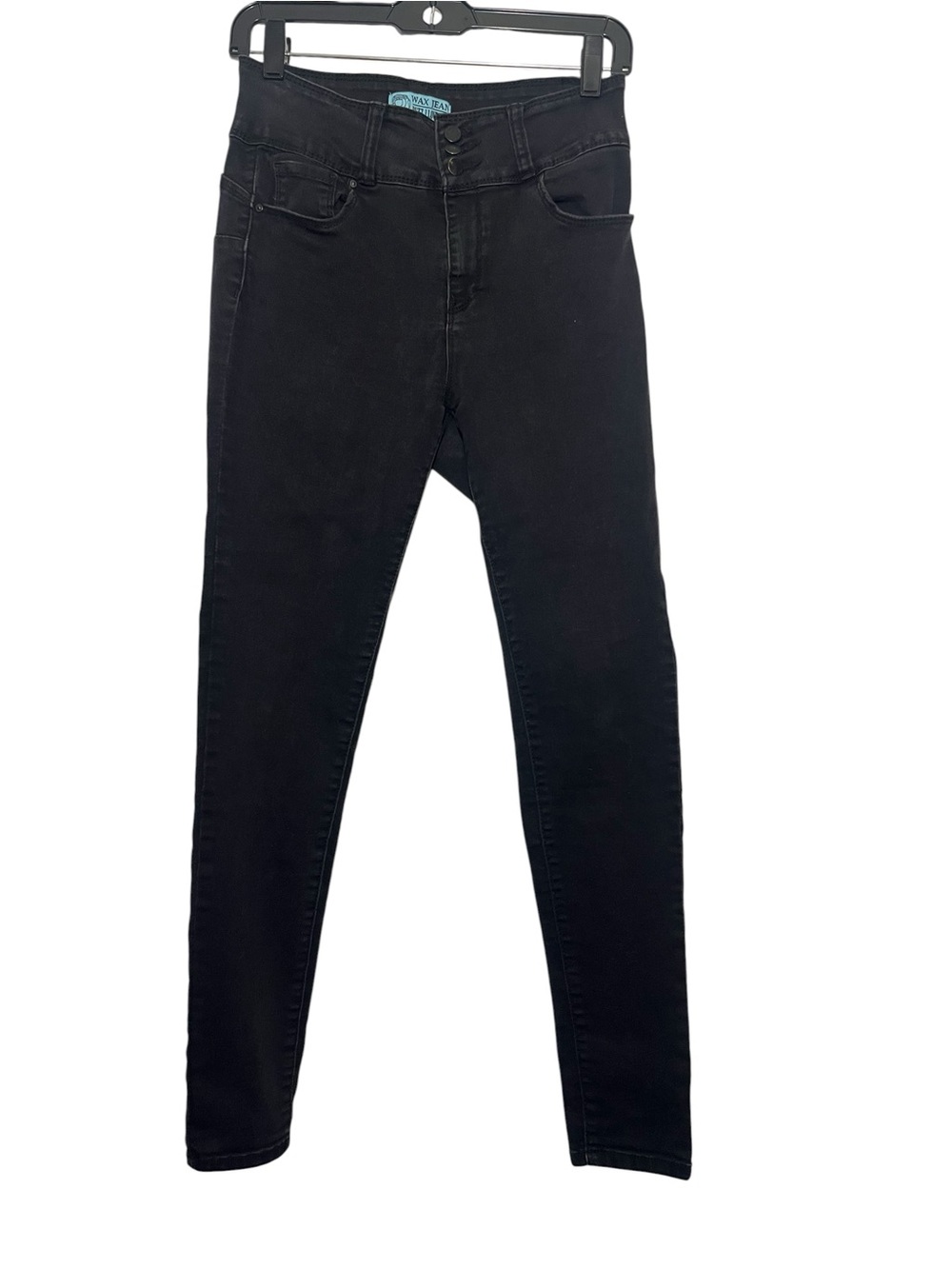 Wax Jean Black Men’s Skinny Jeans - High Rise Stretch